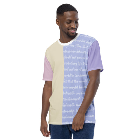 John 3:16 T-Shirt All Over Print Pastel Spring Collection