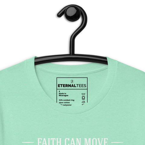 Faith Can Move Mountains T-Shirt Christian Tee Pastel Spring Collection