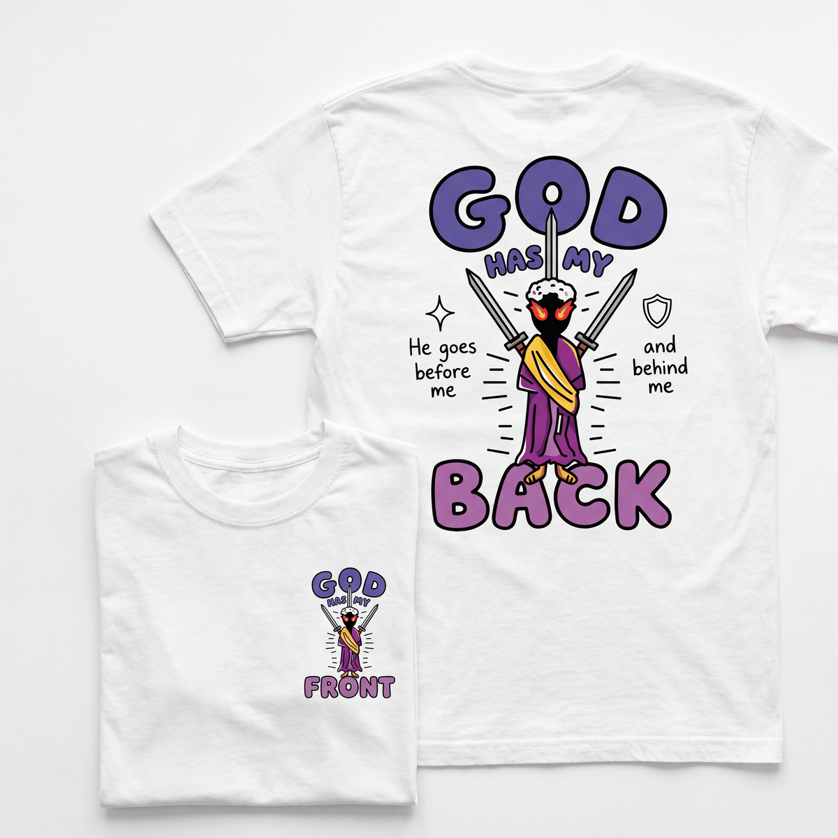 God Has My Back Christian T-Shirt