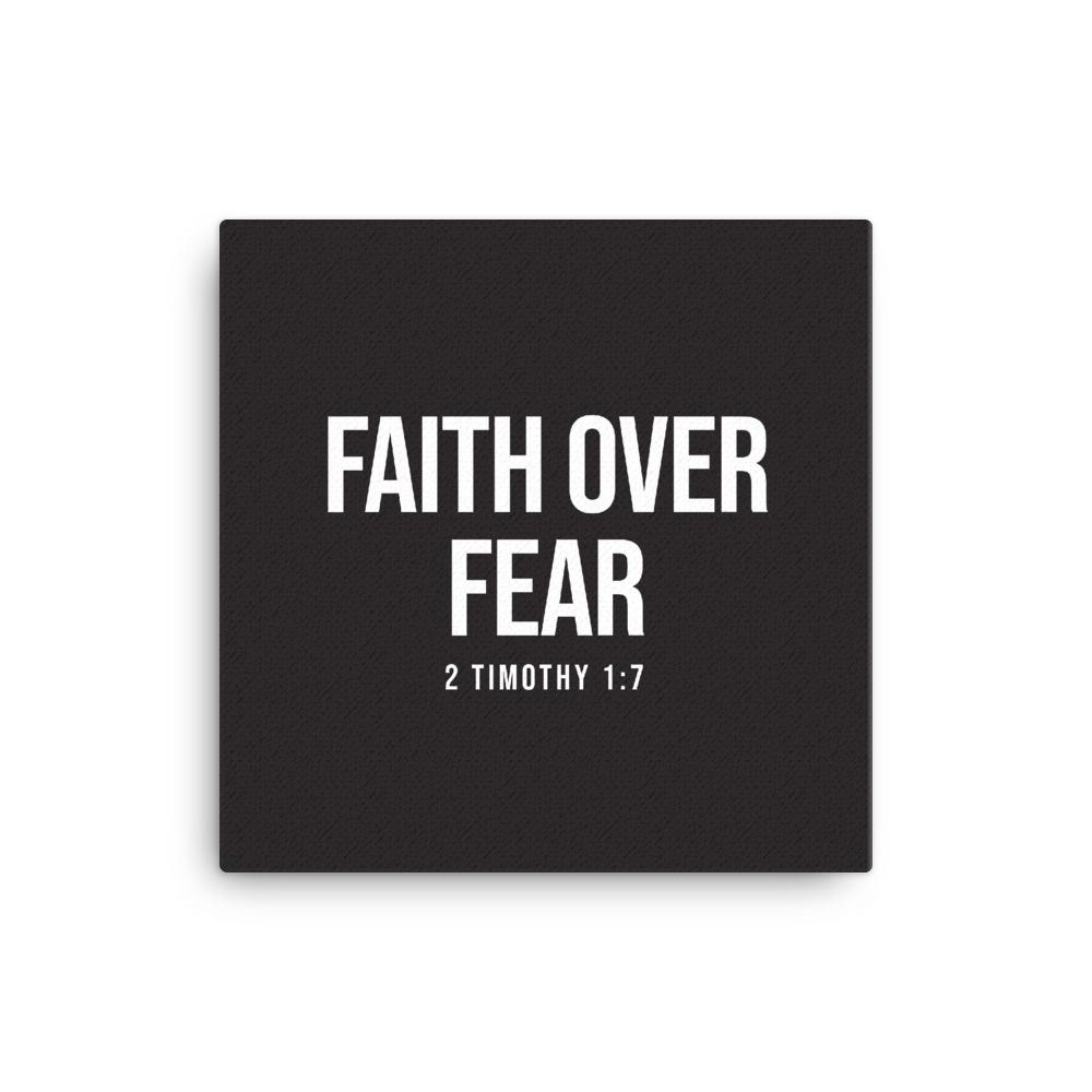 2 Timothy 1:7 Faith Over Fear Christian Canvas Bible Home Decor Wall Art EternalChristianTees 