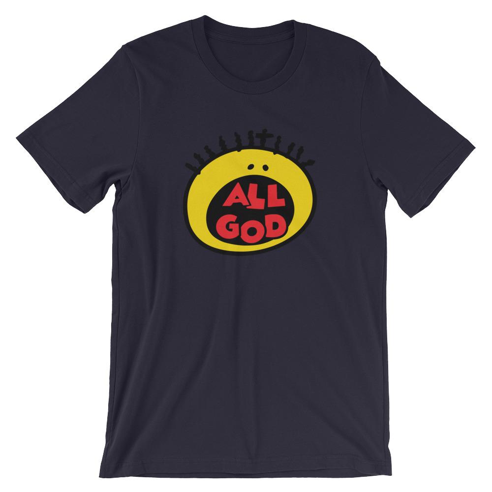 All God Christian Shirt 90s Baby Shirt EternalChristianTees Navy XX-Large 