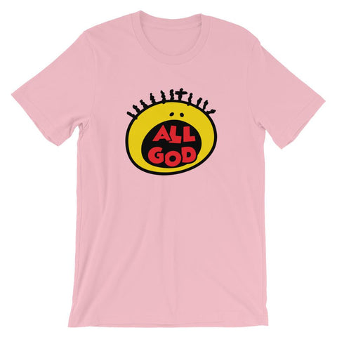 All God Christian Shirt 90s Baby Shirt EternalChristianTees Pink XX-Large 