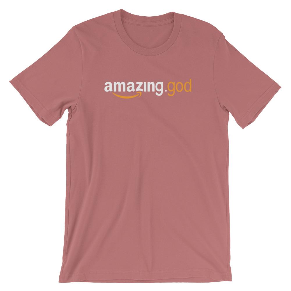 Amazing God T-Shirt Funny Christian Parody Shirt EternalChristianTees Mauve 4XL 