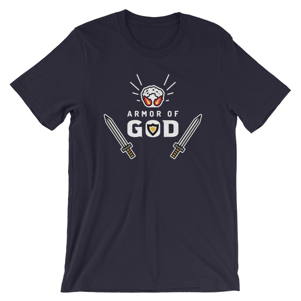 Armor Of God Christian T-Shirt Ephesians 6:13 Shirt EternalChristianTees Navy 2XL 