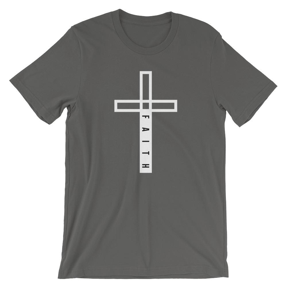 Christian Cross Faith Shirt Bible Scripture Easter Shirt EternalChristianTees Asphalt 4XL 