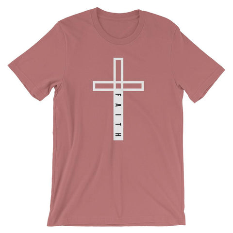 Christian Cross Faith Shirt Bible Scripture Easter Shirt EternalChristianTees Mauve 4XL 