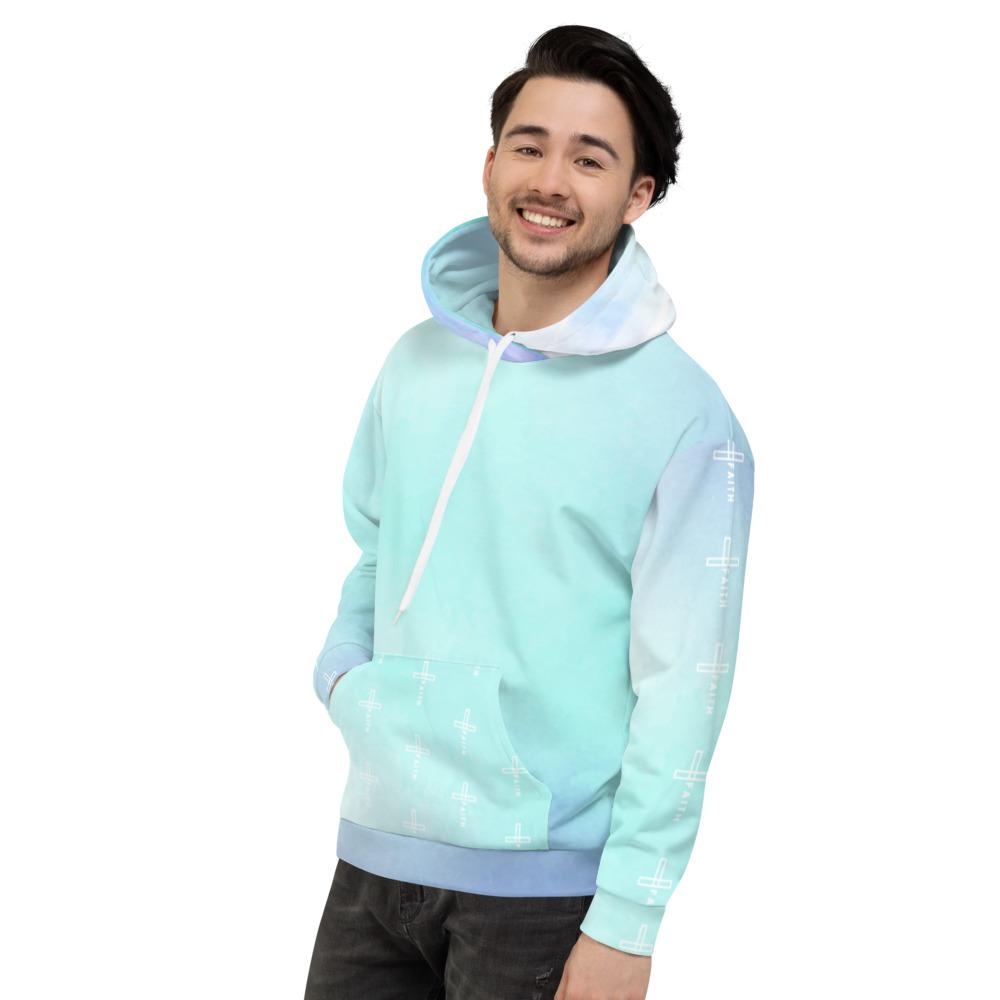 Christian Faith Cross Pastel Unisex Hoodie EternalChristianTees 