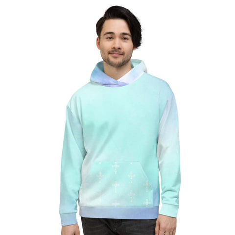 Christian Faith Cross Pastel Unisex Hoodie EternalChristianTees XS 