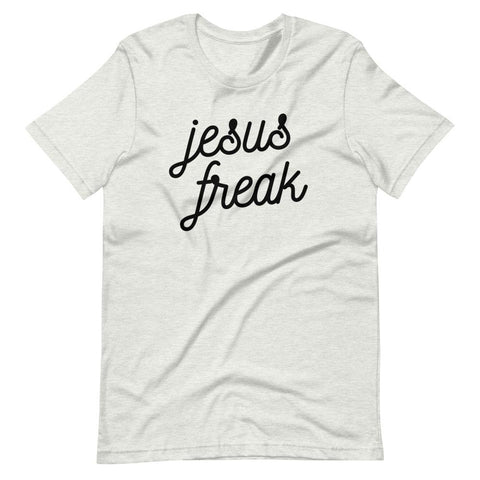 Christian Jesus Freak T-Shirt EternalChristianTees Ash S 