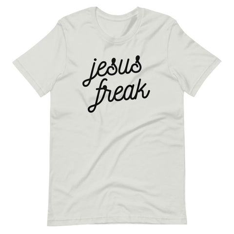 Christian Jesus Freak T-Shirt EternalChristianTees Silver S 