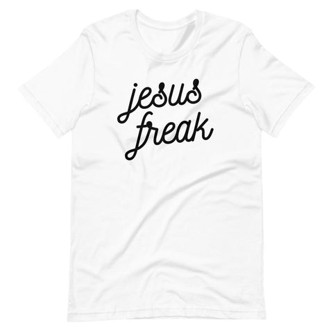 Christian Jesus Freak T-Shirt EternalChristianTees White S 