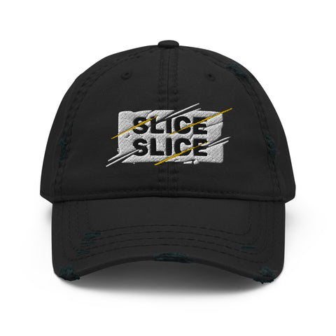 "SLICE SLICE" Distressed Hat/Cap - Peter's Verse - "Hallelujah - Roll Call" Remix
