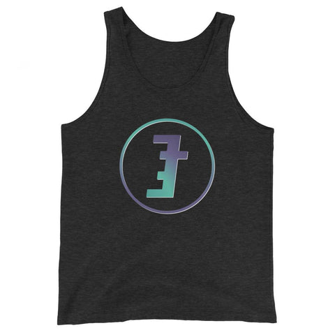 EternalTees Logo Tank Top Unisex EternalChristianTees Charcoal-black Triblend XS 