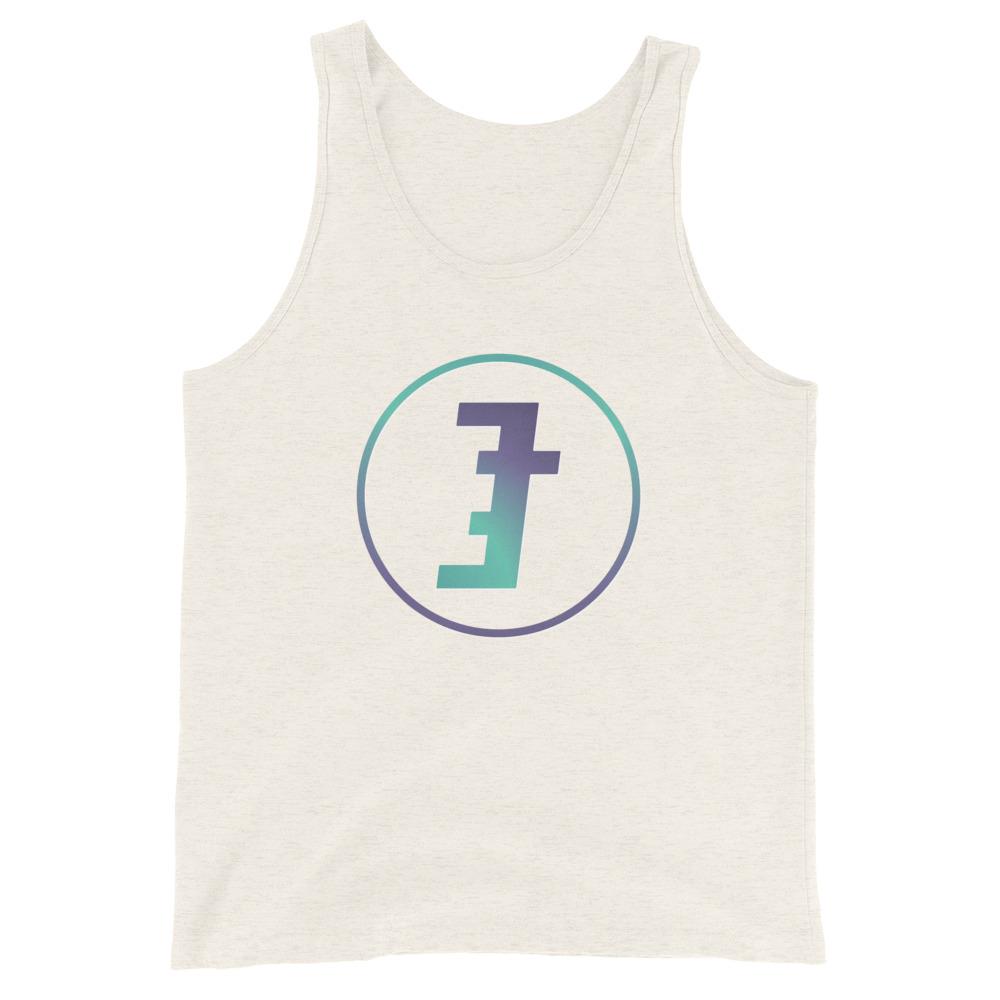 EternalTees Logo Tank Top Unisex EternalChristianTees Oatmeal Triblend XS 