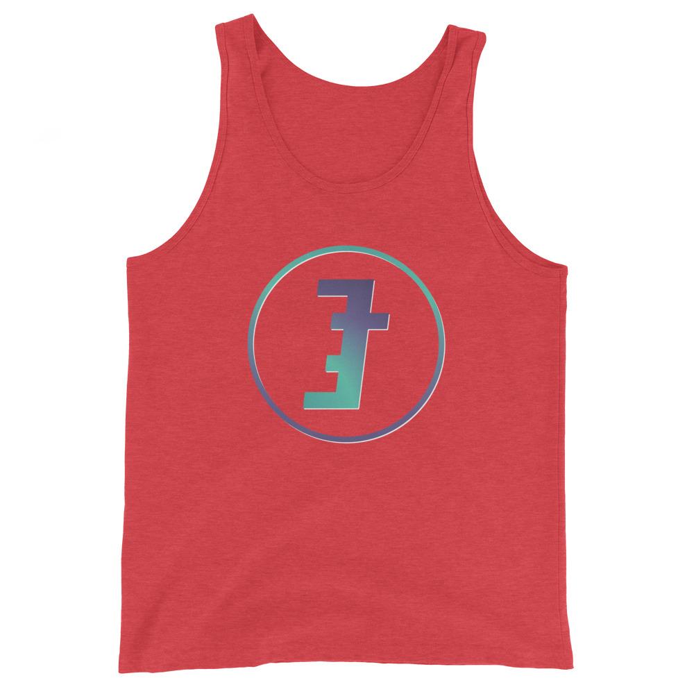 EternalTees Logo Tank Top Unisex EternalChristianTees Red Triblend XS 