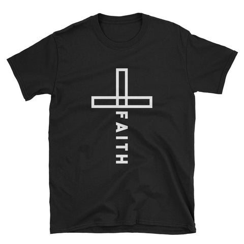 Faith Christian Cross T-Shirt EternalChristianTees Black 3XL 