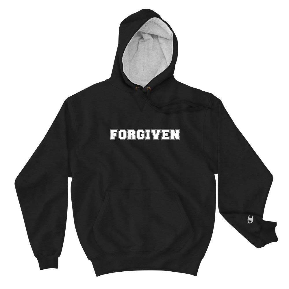 Forgiven Champion Hoodie - Christian Forgiven Hoodie EternalChristianTees S 