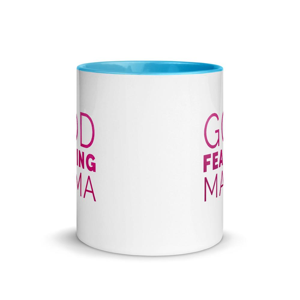 God Fearing Mama Christian Mug with Color Inside Mother's Day Gift EternalChristianTees 