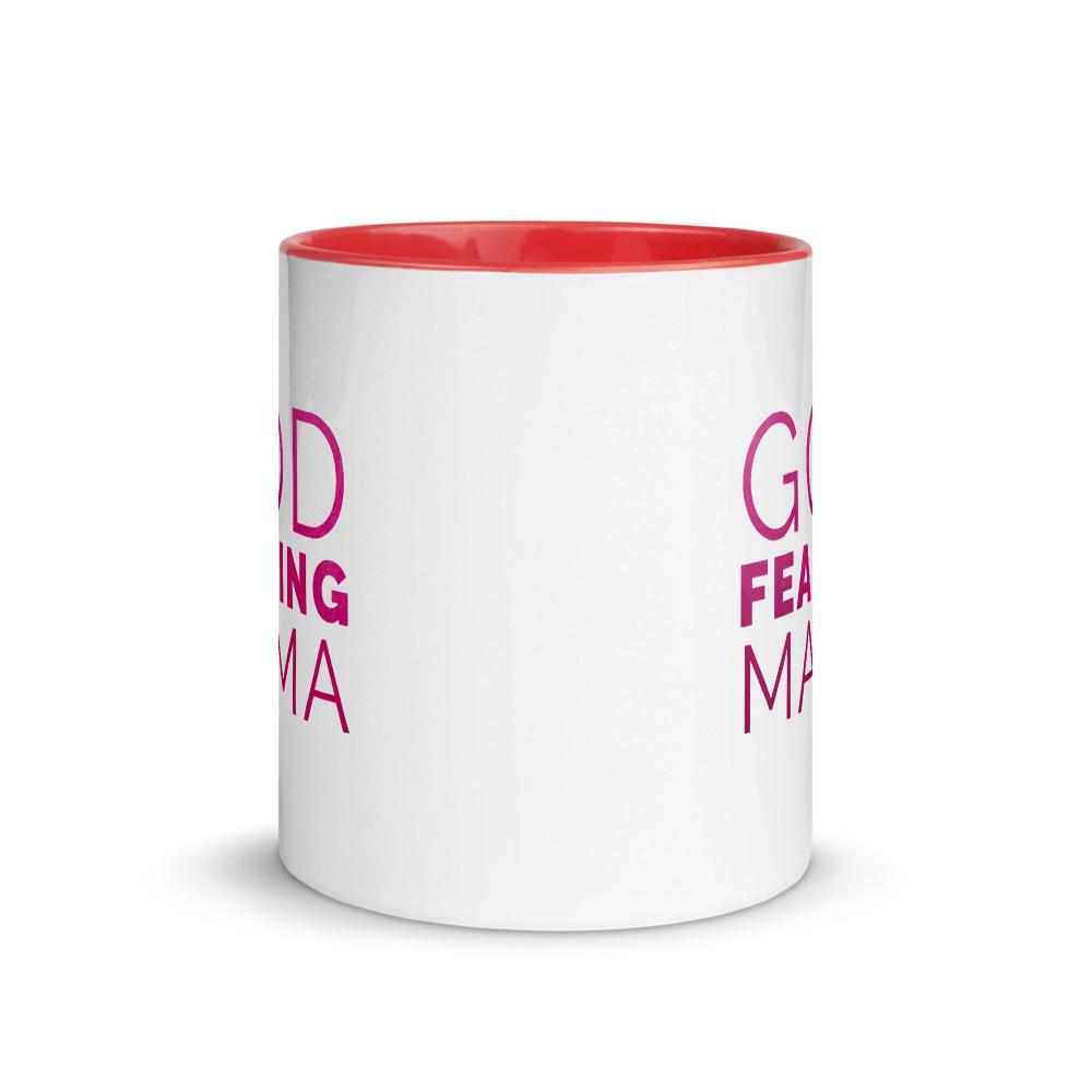 God Fearing Mama Christian Mug with Color Inside Mother's Day Gift EternalChristianTees 