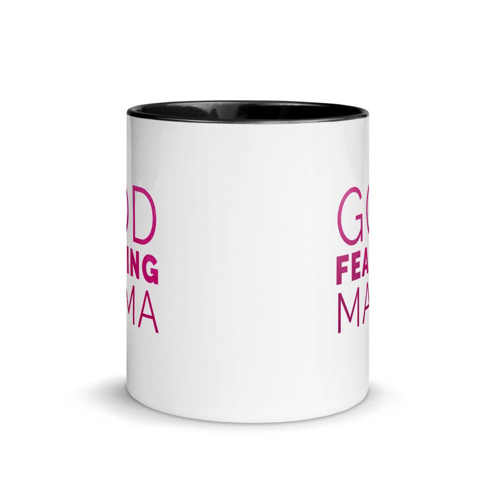God Fearing Mama Christian Mug with Color Inside Mother's Day Gift EternalChristianTees 