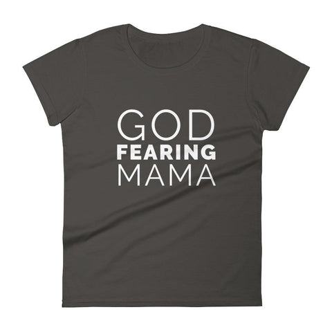 God Fearing Mama T-Shirt Mother's Day And Christian T-Shirt EternalChristianTees Smoke 2XL 