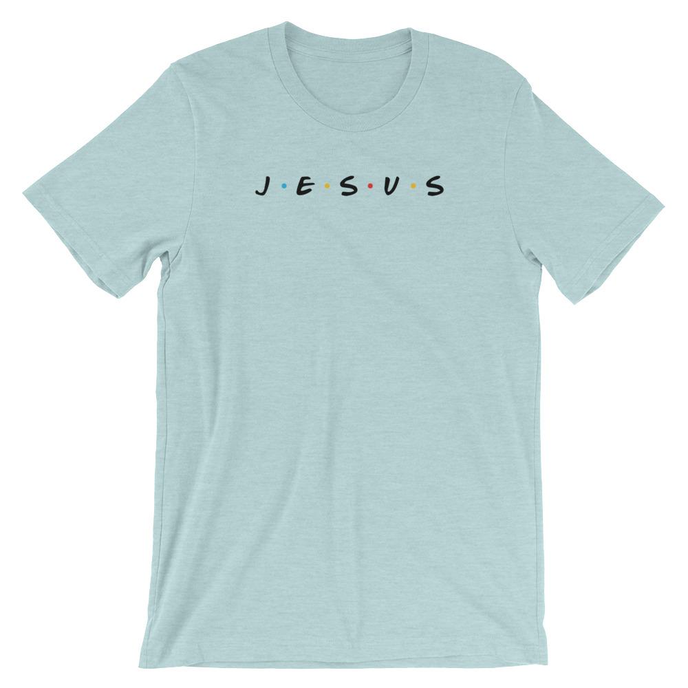 Jesus Christian Shirt 90s Baby Shirt EternalChristianTees Heather Prism Ice Blue XX-Large 