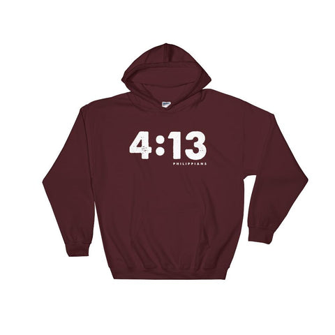 Philippians 4:13 Hoodie I Can Do All Things Through Christ EternalChristianTees Maroon 2XL 