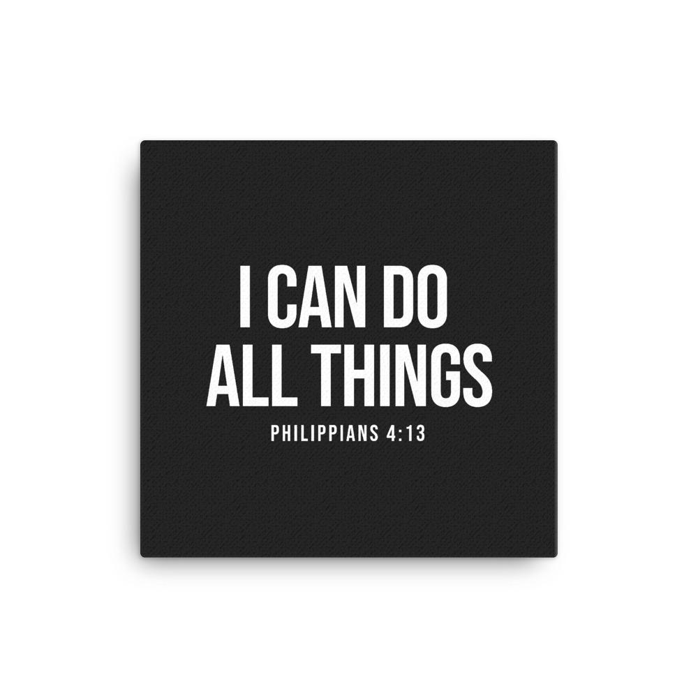 Philippians 4:13 I Can Do All Things Christian Canvas Bible Home Decor Wall Art EternalChristianTees 