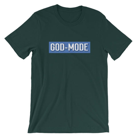 Premium 1 Corinthians 11:1 Skater Shirt God-Mode Arcade TEE EternalChristianTees Forest S 