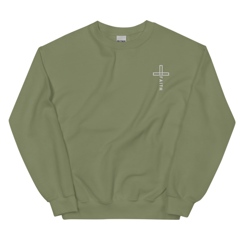 Faith 2025 cross sweatshirt