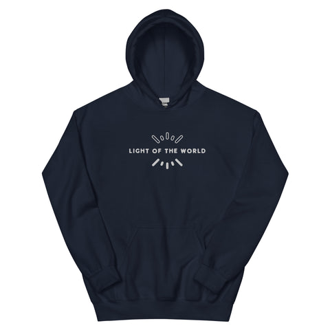 Embroidered Light of the World Christian Hoodie