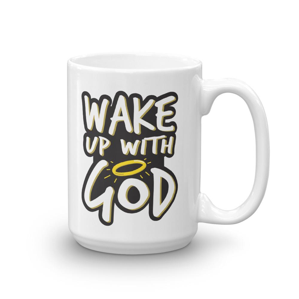 Wake Up With God Mug - Christian Mugs - Christian Gifts EternalChristianTees 15 
