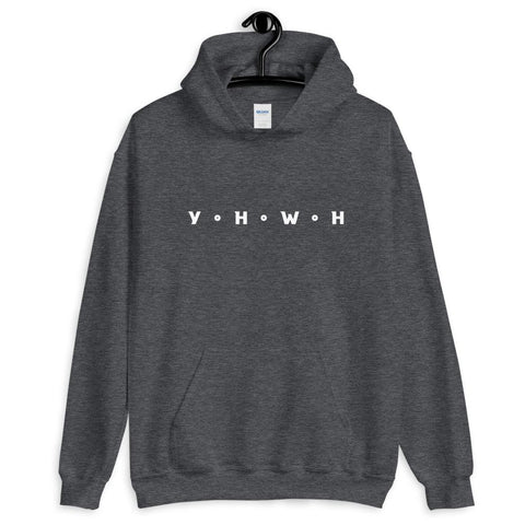 YHWH Christian Hoodie Yahweh EternalChristianTees Dark Heather S 